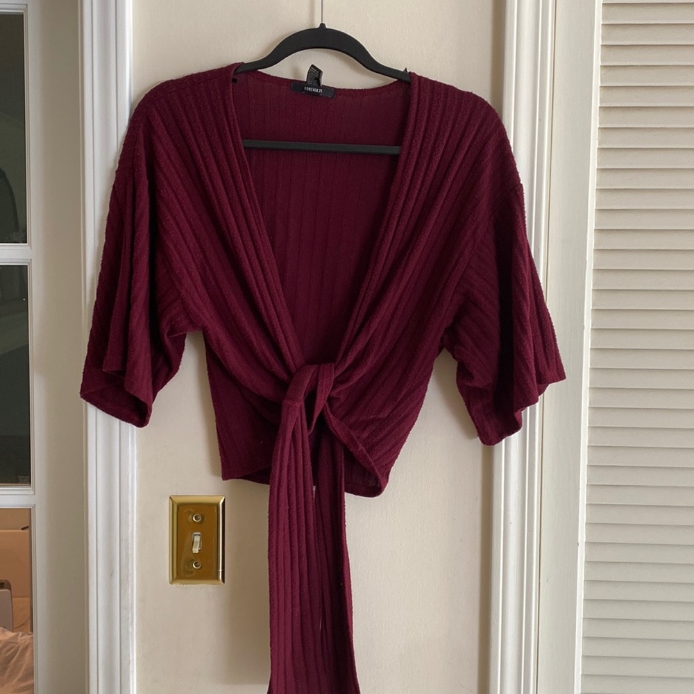 Wrap around/tie top